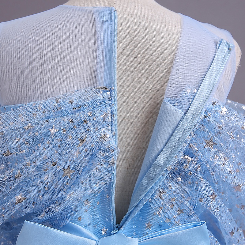 Đầm dạ hội Mqatz dành cho bé gái hóa thân công chúa đính sequin thích hợp đi tiệc 4-14T