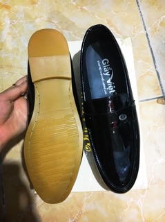 Giày lười nam da bóng