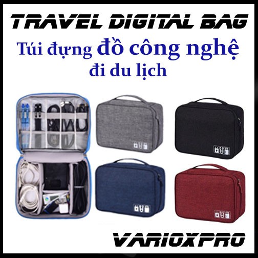 Túi đựng đồ phụ kiện công nghệ, điện tử đi du lịch, dã ngoại hoặc đi làm công sở cực kì tiện lợi