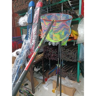 Cán vợt câu đài cacbon 2m1 và 2m4 và vành 40cm, 45cm cao cấp