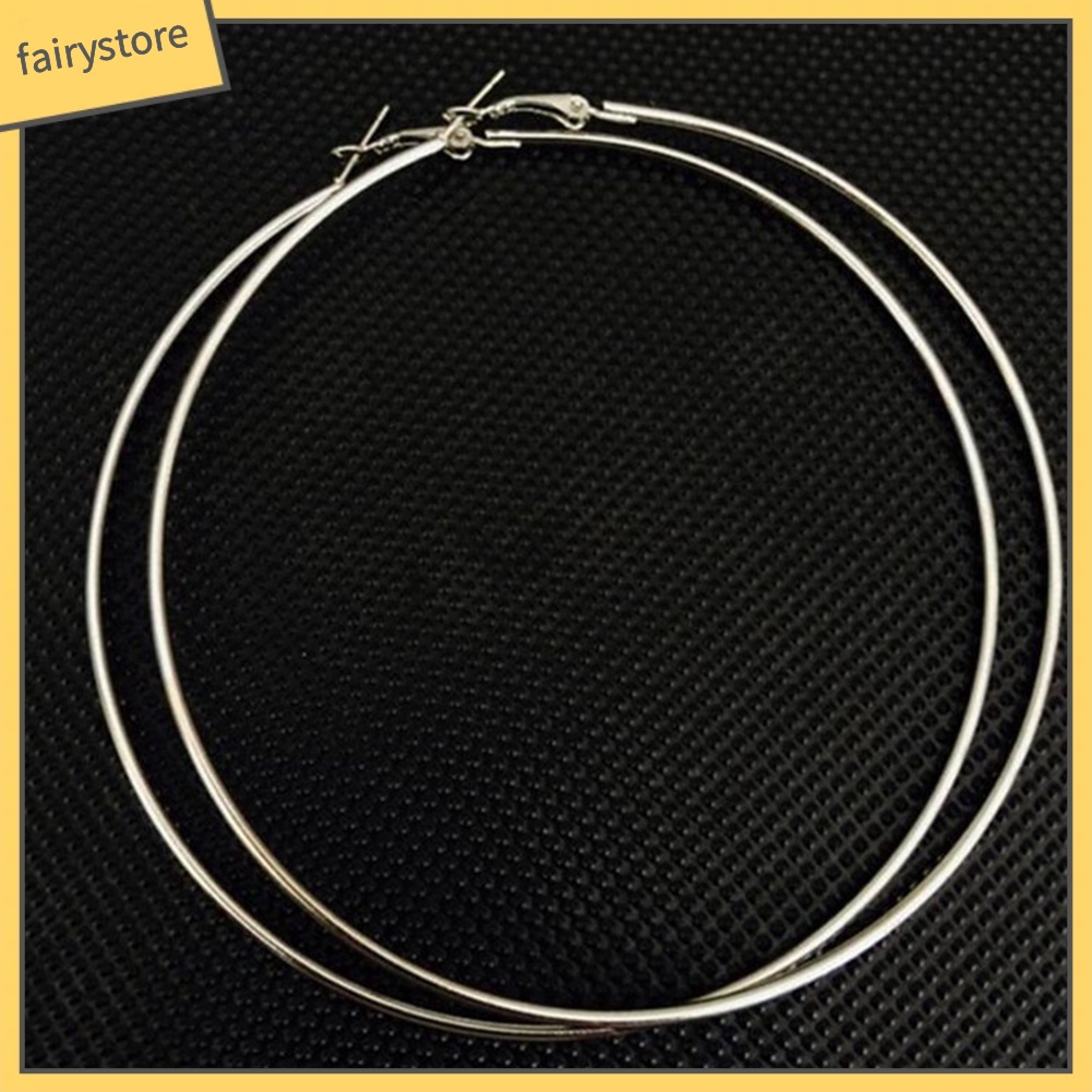 Hoa tai thiết kế vòng tròn lớn thời trang nữ dự tiệc