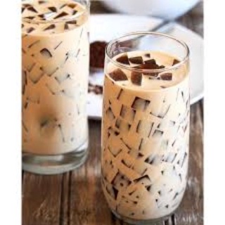 Combo khách đặt: Trà sữa, bánh flan