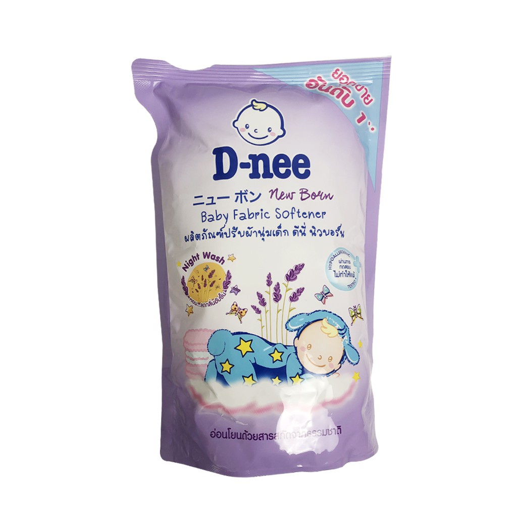 Nước xả DNEE Thái Lan mềm vải cho em bé 600ml túi nước xả nhập khẩu