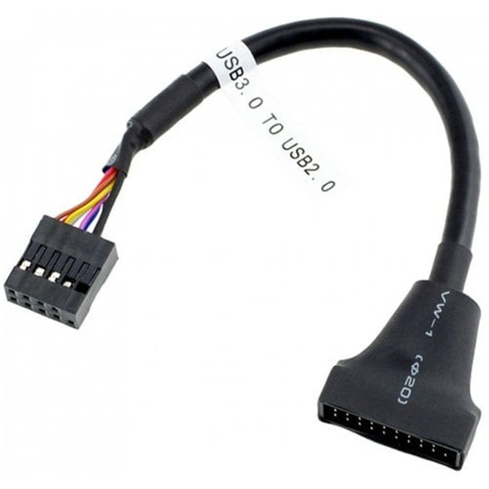 Cáp chuyển đổi USB 2.0 9 pin housing sang USB 3.0 20 pin cho bo mạch chủ