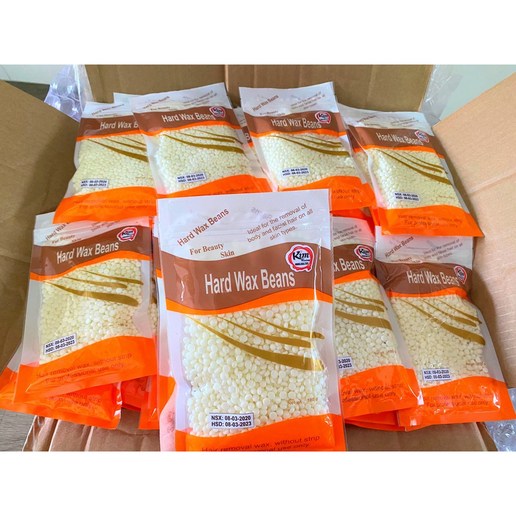 Sáp wax nóng viên Hard wax beans 100g Preal dành cho da nhạy cảm không thâm da | BigBuy360 - bigbuy360.vn