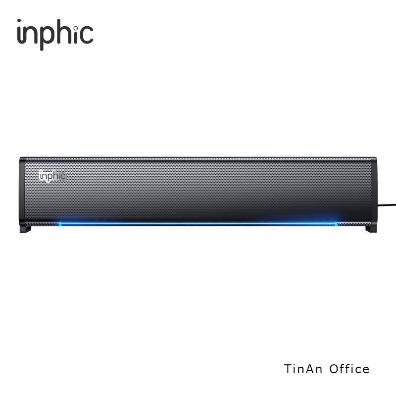 Loa Mini Có Dây Inphic US1 Âm Thanh Vòm Stereo Ánh Sáng LED Cho Máy Tính Bàn, Laptop, Tivi