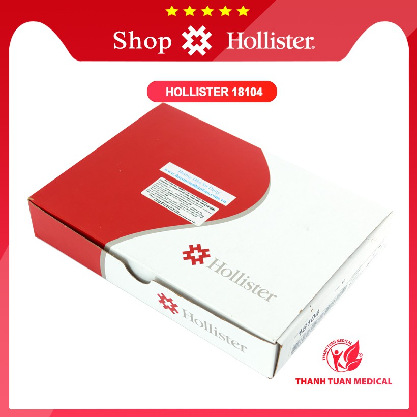 (Sỉ - Lẻ) Túi hậu môn nhân tạo 2 mảnh, túi chứa phân 2 mảnh 70mm Hollister 18104 (USA-Mỹ) có khóa kẹp (H/10cái)
