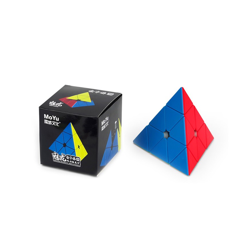 Đồ chơi Rubik Nam Châm MoYu MeiLong Pyraminx Stickerless - Rubik Tam Giác Phát Triển IQ