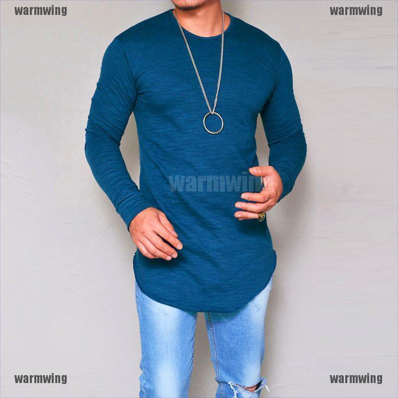 [WMW] Áo Thun Tập Gym Dài Tay Ôm Dáng Viền Cong Cơ Bắp Cho Nam