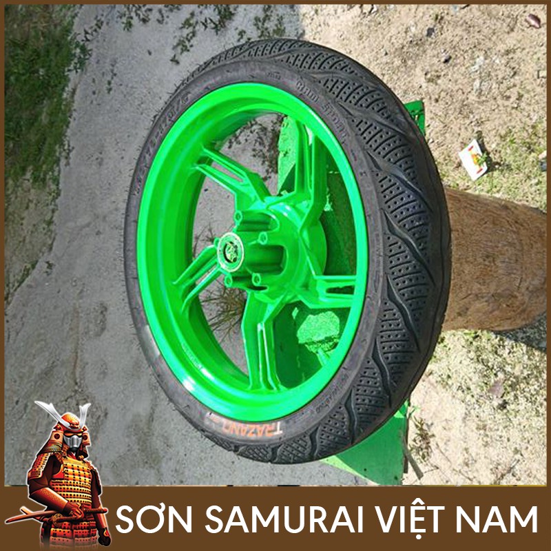 Màu Xanh Huỳnh Quang Sơn Samurai - Combo Màu Xanh 54 Sơn Xịt Samurai