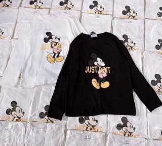Áo thun len tay dài mickey