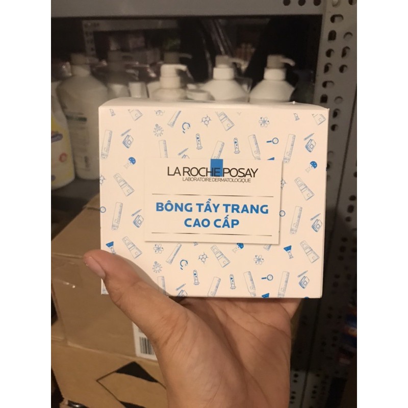 bông tẩy trang cao cấp laroche posay 20miếng