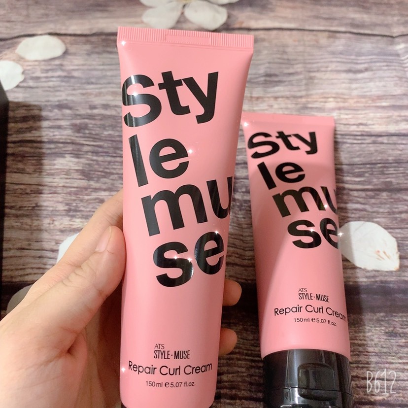 Kem tạo kiểu tóc uốn xoăn ATS STYLEMUSE REPAIR CURL CREAM 150ml (Chính hãng)