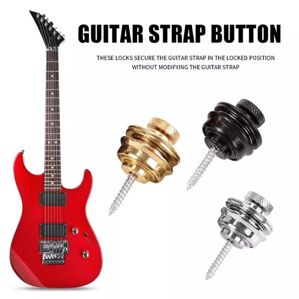 CLEOES Chốt Dây Đeo Đàn Guitar Điện Bằng Kim Loại