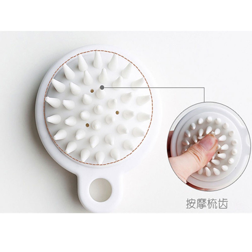 Lược Gội Đầu Từ Silicon Cao Cấp Made in Nhật Bản HLGĐ01 Giúp Massage Đầu Giảm Stress Ngăn Rụng Tóc Và Giúp Mọc Tóc