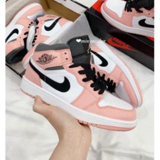 FREESHIPPP Giày Jordan Cao Cổ Màu Hồng Full Size Nữ