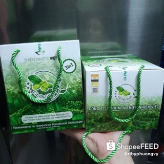 Cà phê xanh hộp 30 gói - chính hãng tem cào