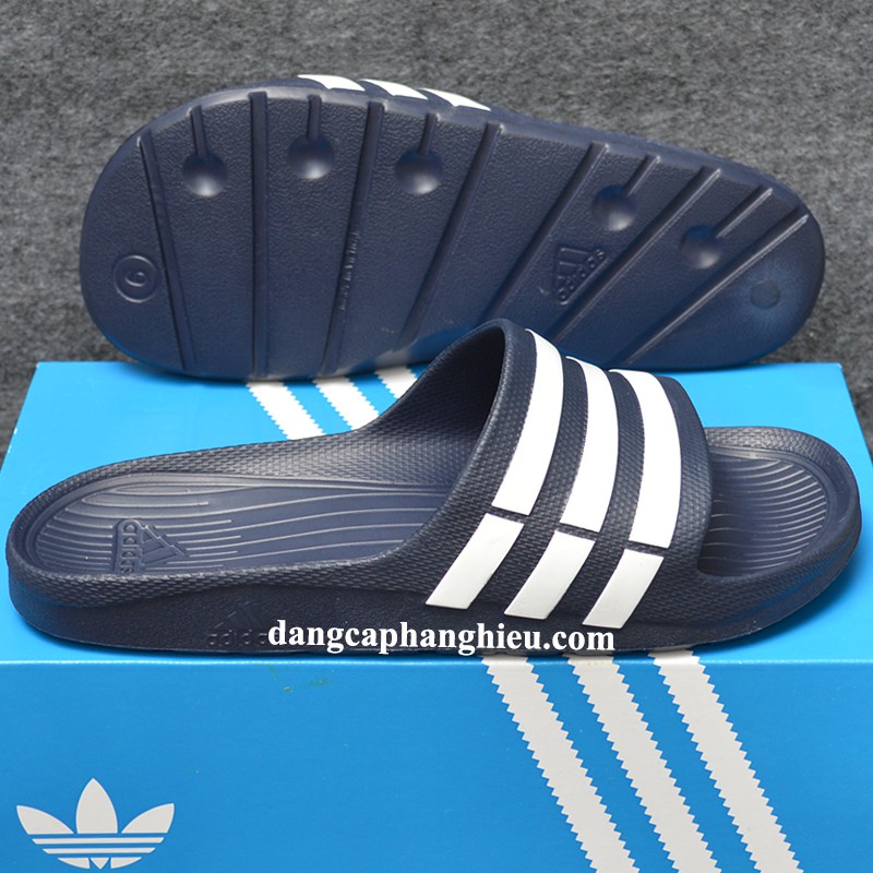 Dép Adidas Duramo chính hãng xanh đen trắng