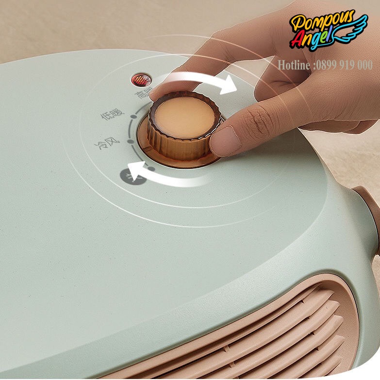 Quạt sưởi gốm-Máy sưởi để bàn/treo tường BEAR DNQ-A19B1 chống nước ko khô da,tiết kiệm điện,làm ấm nhanh