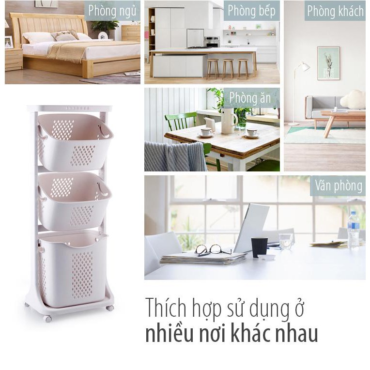 Kệ Đựng Đồ Dùng Nhà Tắm 3 Tầng PP European - Home and Garden