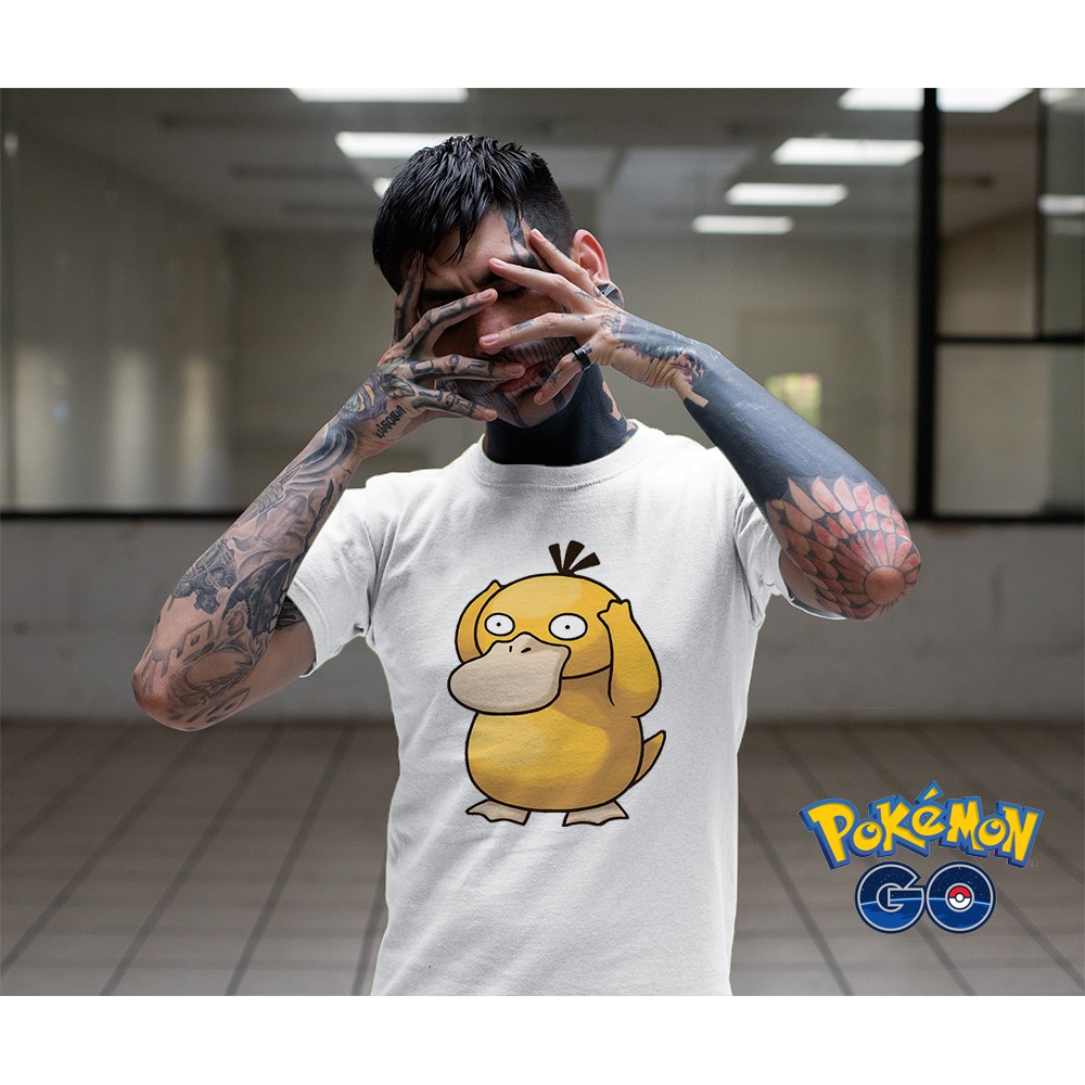 Áo thun Cotton Unisex - Game - Pokemon GO - Pokemon Koduck