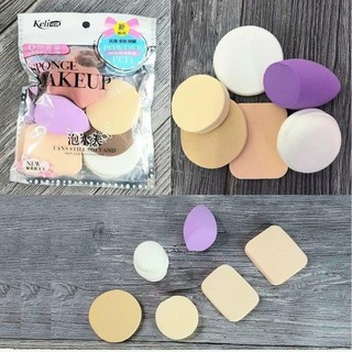Set 6 mút trang điểm Keli