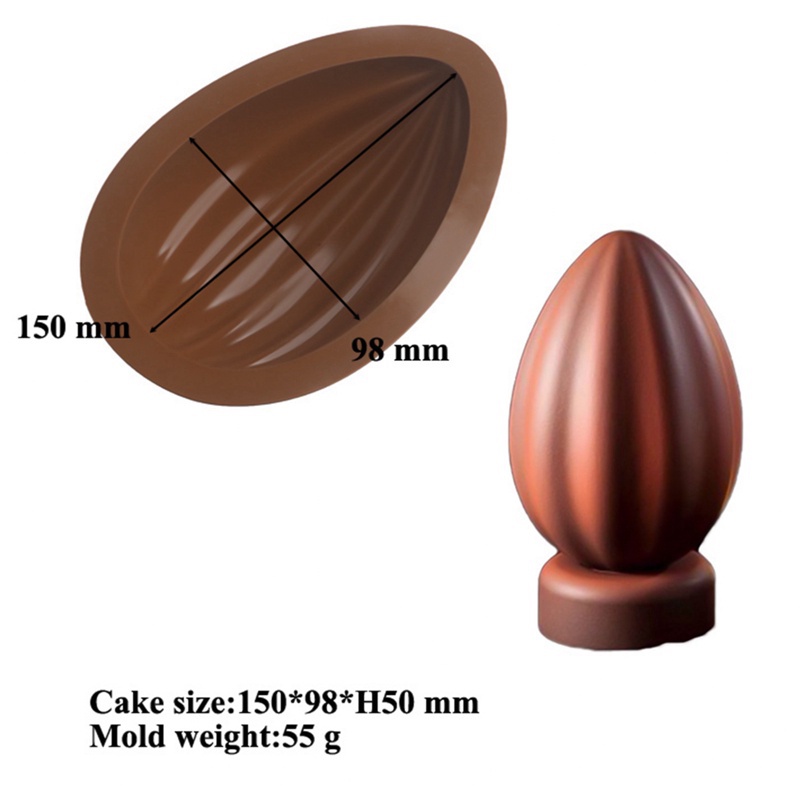 Khuôn Silicone Làm Bánh Tạo Hình Quả Trứng Phục Sinh 6 inch Độc Đáo