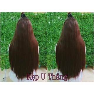 Bộ tóc giả kẹp chữ U thẳng dài S294
