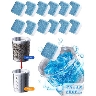 (Chỉ 2k/1 viên) Hộp 12 Viên sủi tẩy lồng máy giặt diệt khuẩn và tẩy chất cặn chất lượng cao GD361-TayLG