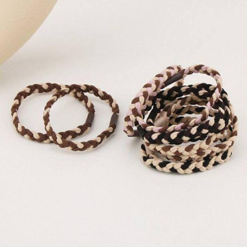 Dây Buộc Tóc Cao Su Co Giãn Thiết Kế Đơn Giản Cho Nữ