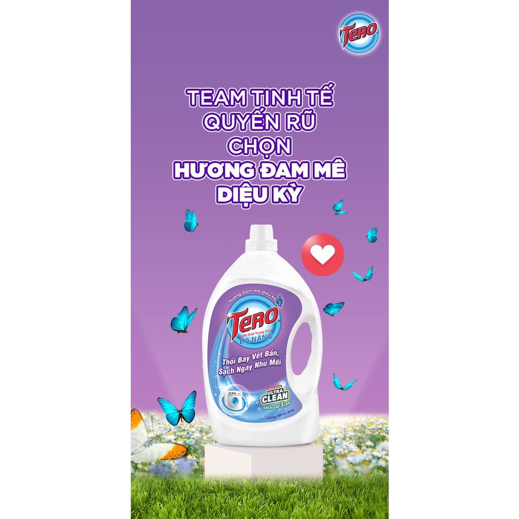Nước giặt trung tính, đa năng Tero 3.8kg