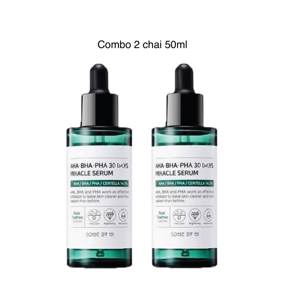 COMBO 2 Chai Tinh Chất Some By Mi AHA-BHA-PHA 30 Days Miracle Fullsize 50ml