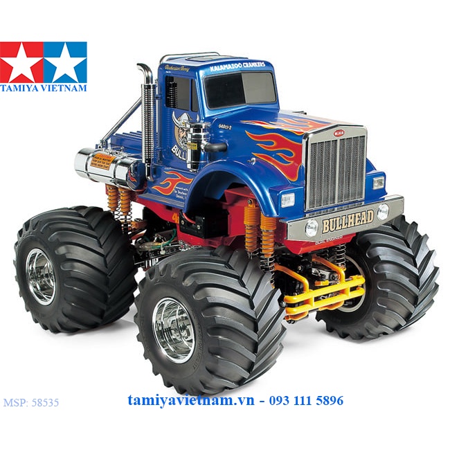 58535 Mô hình xe điều khiển từ xa 1/10 SCALE 4x4x4 CUSTOMIZED MONSTER TRUCK BULLHEAD