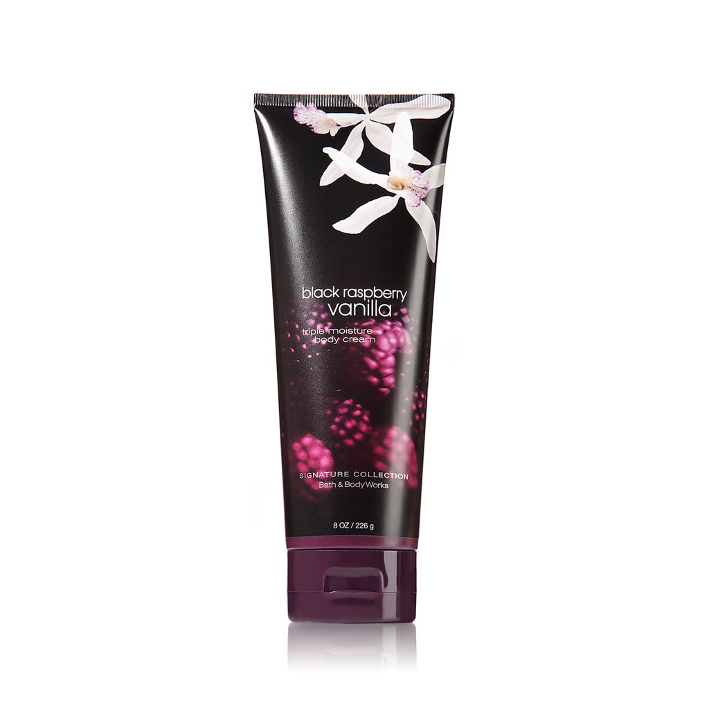 Kem dưỡng ẩm cơ thể Bath &amp; Body Works Black Raspberry Vanilla Ultra Shea Body Cream 226g (Mỹ)