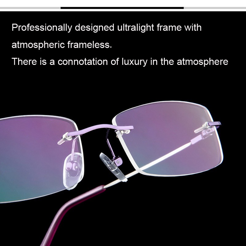 Mắt Kính Không Gọng Bằng Titan Linh Hoạt Siêu Nhẹ