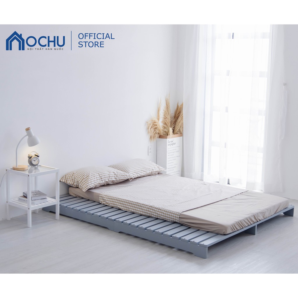 Giường Ngủ Pallet Gỗ Thông OCHU - Pallet Bed - Grey