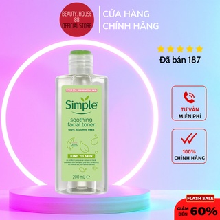 Toner Simple dịu nhẹ dưỡng da 200ml