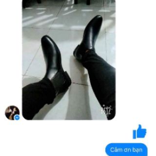 Giày chelsea boot nam da mờ