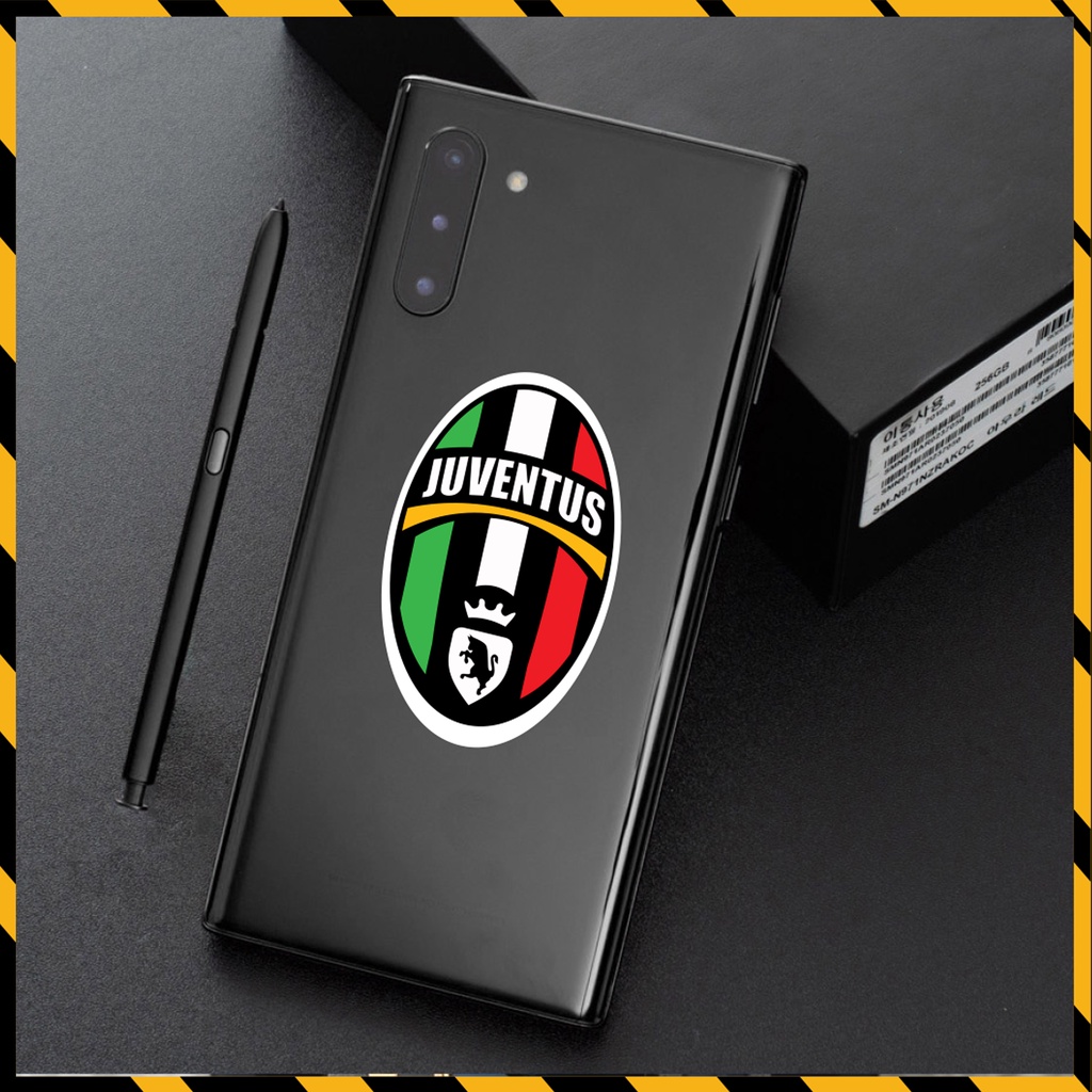 Hình Dán Sticker CLB Juventus Dán Tem Xe, Dán Nón, Điện Thoại, Laptop - Hình Dán Chất Liệu Chống Thấm Nước, Bền Màu