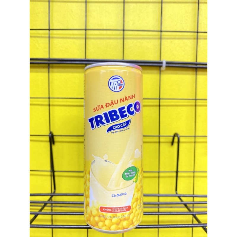 Sữa đậu nành Tribeco Trisoy lon 240ml