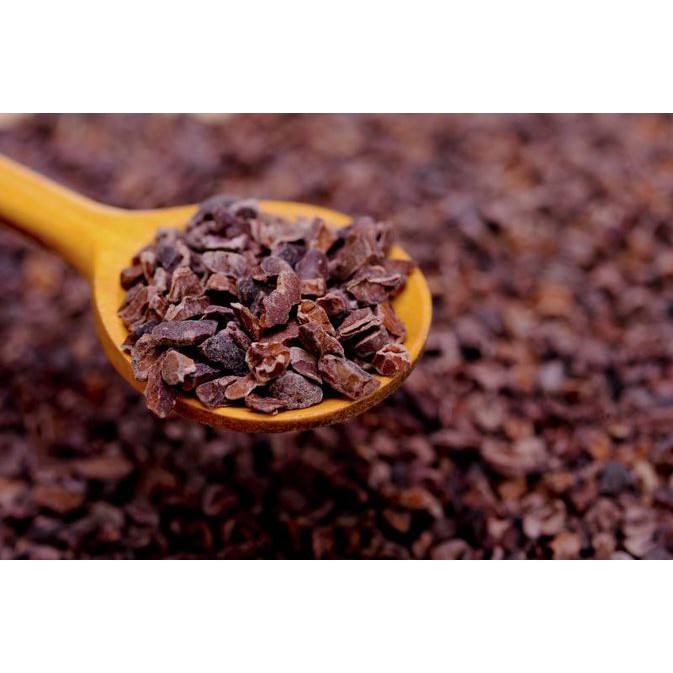 Cacao nibs CACAOMI hạt cacao 100% nguyên chất rang mộc tự nhiên dùng kèm granola, ngũ cốc, salad 500g