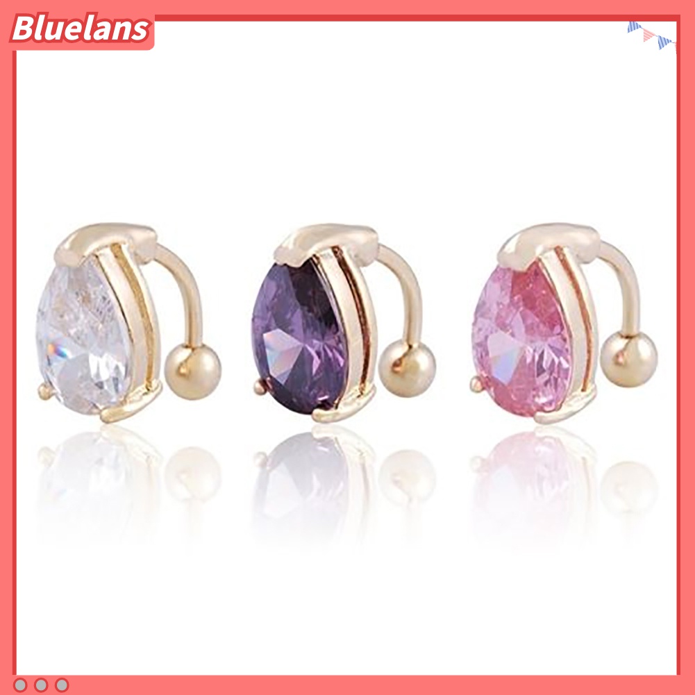 Khuyên rốn đính đá bằng thép y tế