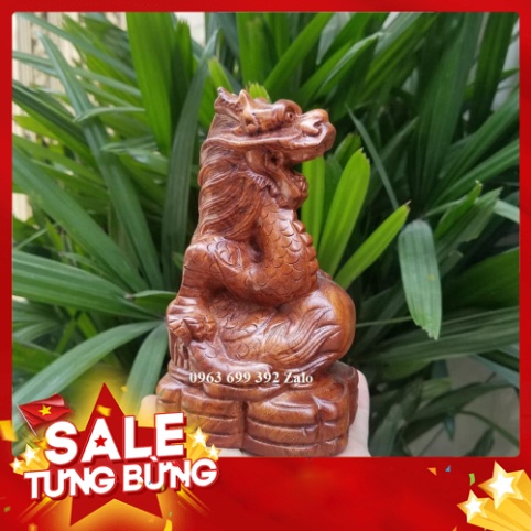 [GIA RE] Tượng con rồng gỗ hương