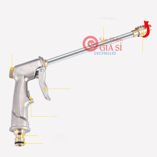 Vòi xịt rửa xe tưới cây Tăng áp lực nước ❤️freeship❤️