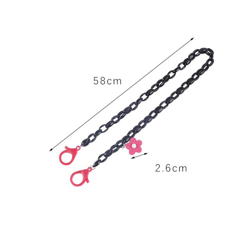 Dây Đeo Kính Chống Thất Lạc Bằng Acrylic Màu Sắc Ngọt Ngào Cho Nữ