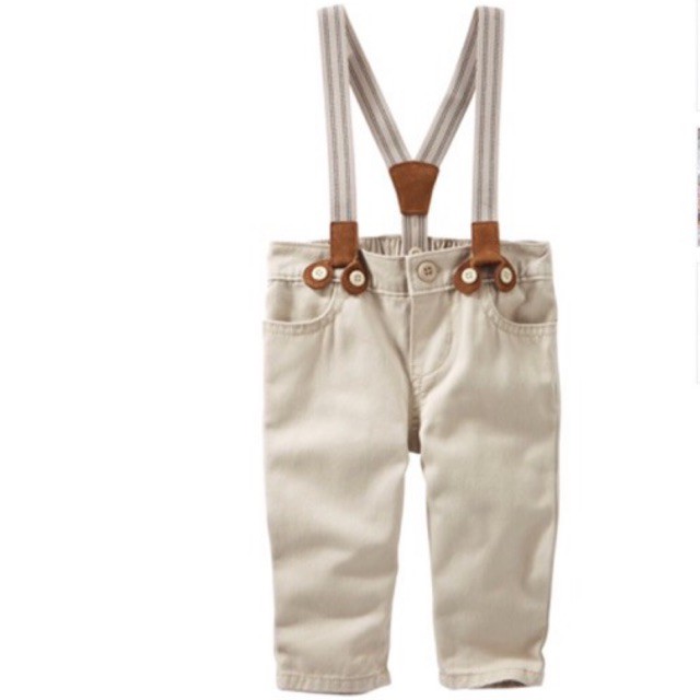 Quần dây Oshkosh màu be size 24m