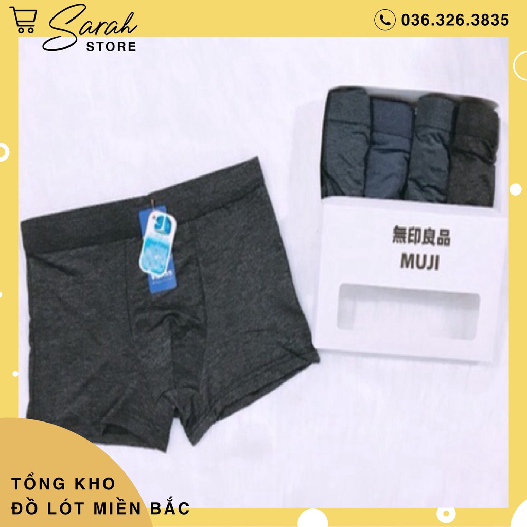 1 Chiếc Quần Lót Đùi, Sịp Đùi 3D Boxer Nam Thun Lạnh Co Giãn 4 Chiều