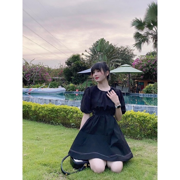 VÁY ĐEN THẮT EO 𝐀𝐍𝐍𝐀 𝐃𝐑𝐄𝐒𝐒