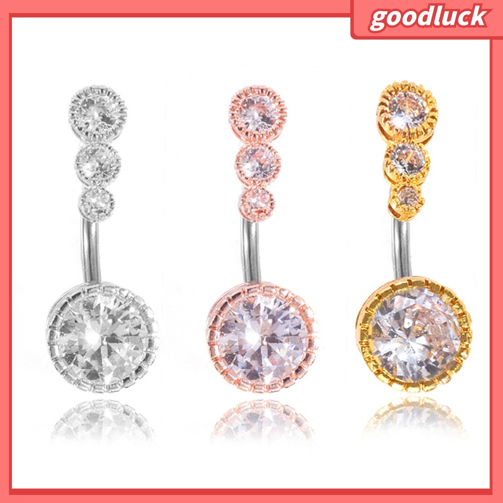 Khuyên Rốn Hình 4 Viên Đá Cho Nữ