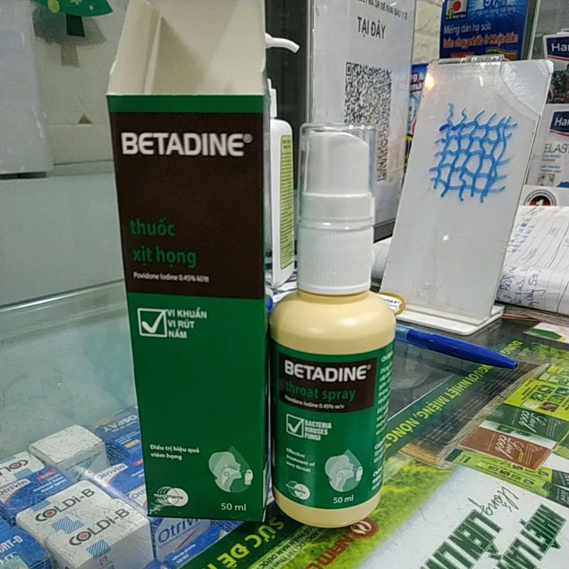 Xịt họng Betadine 50ml | BigBuy360 - bigbuy360.vn
